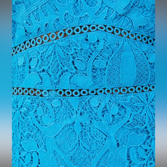 NEW - VICI brand blue lace midi dress - Picture 4 of 7